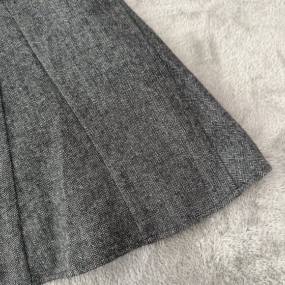 Sundance Wool Blend Fit and Flare Midi Dress Women's size 10 Herringbone - Picture 2 of 6